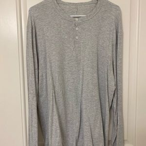 Lululemon Basic 5 Year, Long Sleeve Henley, Large